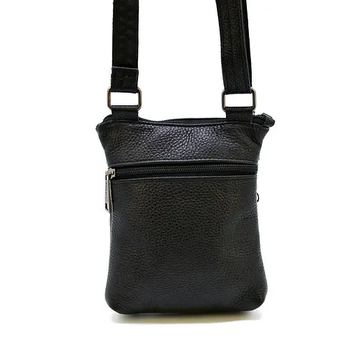 Чоловіча шкіряна сумка через плече TARWA 20х17х2.5 см sum0025371 - фото 4