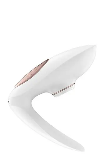 Вібратор з вакуумною стимуляцією для пар Satisfyer Pro 4 Couples 12.3 см білий - фото 3