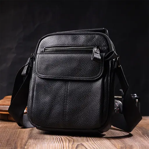 Чоловіча шкіряна сумка Vintage 19х23х6,5 см sum0024953 - фото 7