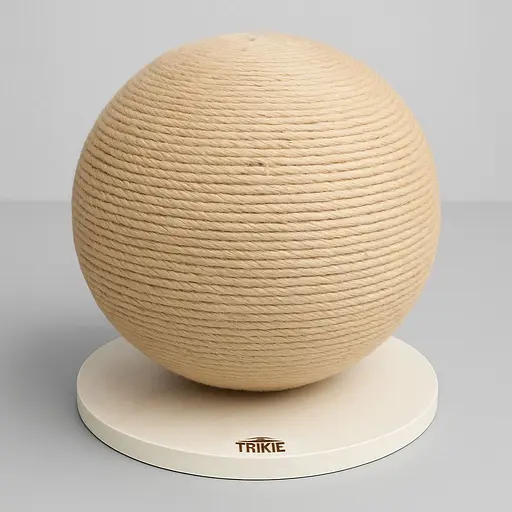 Дряпка Trixie для котів М'яч МДФ/джут бежева 29х31 см [CD] - фото 3