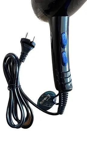 Фен стайлер для сушки и укладки волос Rainberg RB-2210 с концентратором Холодный обдув 7800W Черный - фото 3