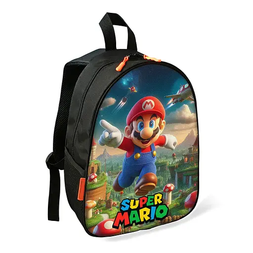 Рюкзак Супер Марио детский школьный/городской 34х27х13 см для мальчика (02465)
