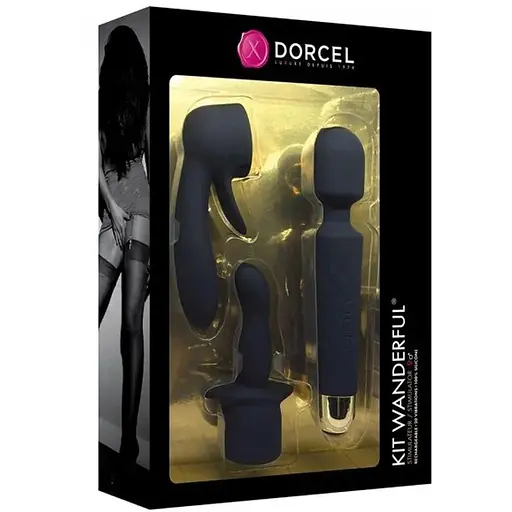 Минивибромассажер Dorcel Kit Wanderful с насадками (анальная и вагинальная) водонепрницаемый - фото 10
