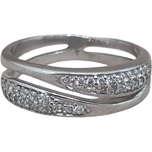 Серебряное кольцо Агни АГОНА с фианитами. 1170/1Р-CZ 17