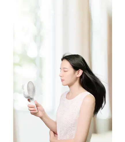 Вентилятор Xiaomi Qualitell Handheld Fan портативный на аккумуляторе ручной белый - фото 3