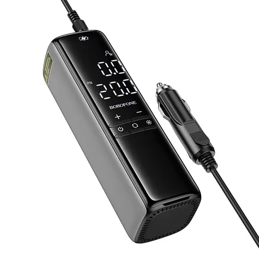 Автомобільний насос Borofone FC1 Air Pump Black Gray - фото 2