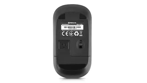 Миша REAL-EL RM-313W Wireless, Black, бездротова, USB, оптична, 1000 dpi, 2 кнопки, 2xAAA - фото 7