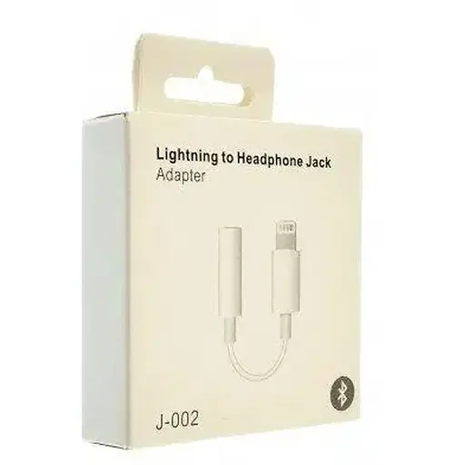 Переходник Apple аудио Lightning 3.5 J-002 белый