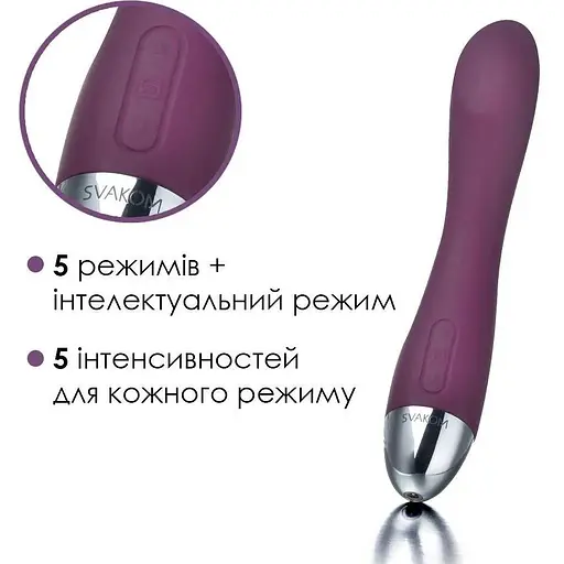 Вибратор для точки G Svakom Amy Violet с интеллектуальным режимом - фото 3