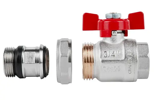 Кран шаровой Icma "Американка" 3/4" с антипротечкой прямой №348 (87348AE11) - фото 3