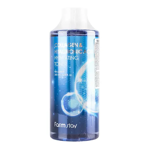 Тонер для обличчя FarmStay Collagen & Hyaluronic Acid Hydrating Toner 300 мл - фото 2