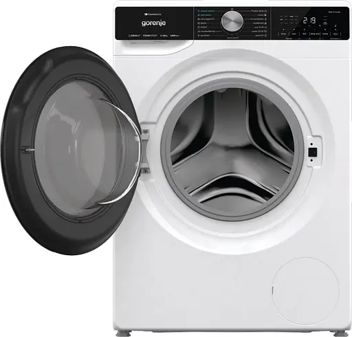 Стиральная машина Gorenje фронтальная 10 кг 1400 A+++ 60 см инвертор дисплей пара Wi-Fi подсветка барабана белый - фото 4