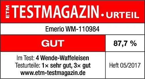 Вафельница Emerio WM-110984.4 для 4 вращающихся бельгийских вафель - фото 2