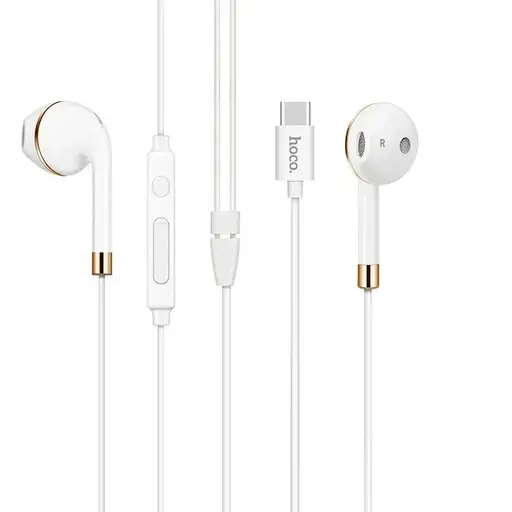 Дротові навушники Hoco L8, Type-C, 1.2m, white