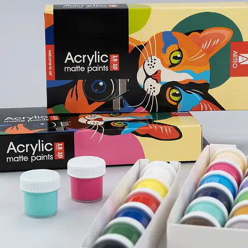 Набір акрилових фарб Arteo ColorСat матовий 18x10 мл - фото 5