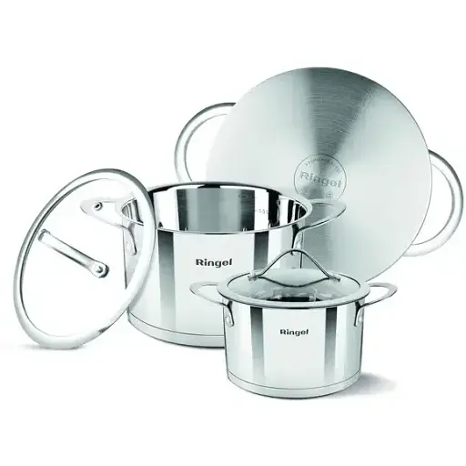 Набор посуды RINGEL FUSION набор кастрюль 6пр. 1.9 л+2.6 л+3.6 л (RG-6007) - фото 2
