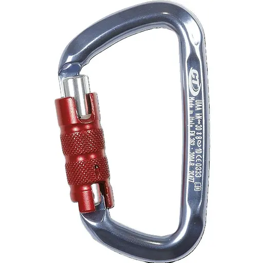 Карабін Climbing Technology D-Shape TG titan/red Titan (1053-2C47700 YRC)