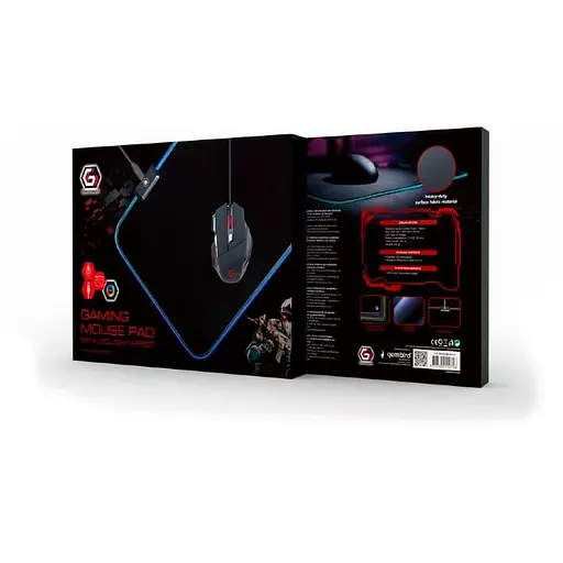 Ігрова поверхня Gembird MP-GAMELED-M (250 x 350 х 4 мм.) (MP-GAMELED-M) - фото 5