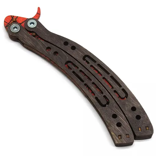 Нож Бабочка "CS GO (Crimson web)" BAL-S Сувенир-декор, на листе (4820242360092) - фото 4