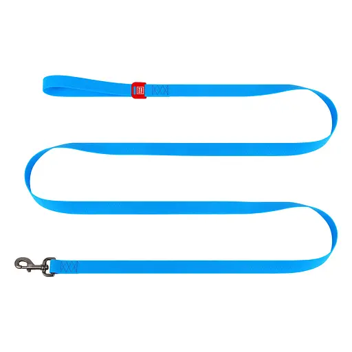 Повідець для собак Waudog Waterproof водостійкий M 500х2 см блакитний - фото 3