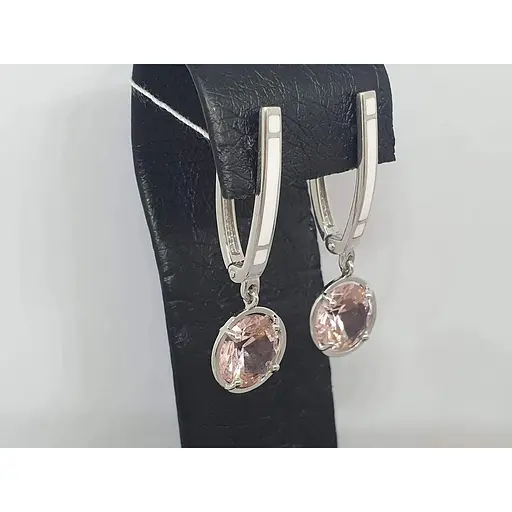 Срібні сережки Tango з нанокристалами. 430886А - фото 3