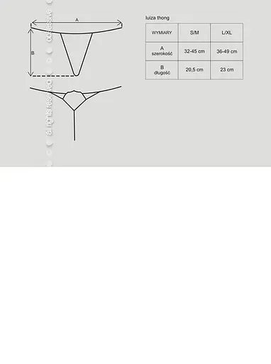 Сексуальні стринги Obsessive Luiza S/M білий - фото 4