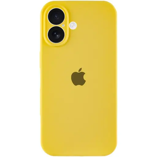 Чохол Epik Silicone Case Full Camera Protective AA для Apple iPhone 16, 6.1 Жовтий/Yellow - фото 2
