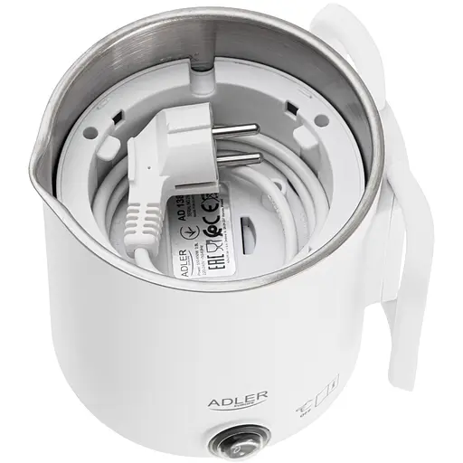 Електрочайник Adler AD 1388w дорожній 650Вт/ 0.8л/ подвійні стінки/ автовимкнення/ білий - фото 4