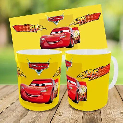 Набір: дитяча сумка-бананка+кружка Тачки Блискавка Маквін 32х15см, бананка для хлопчика через плече на подарунок (00981) - фото 3