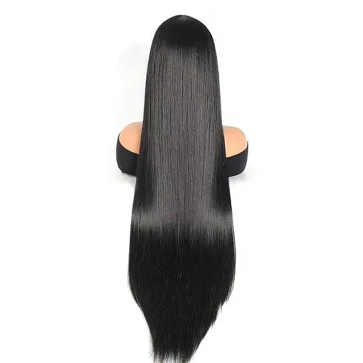 Парик аниме без челки 100 см Черный - фото 3