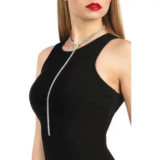 Колье со стразами Bijoux Pour Toi - Audrey Silver