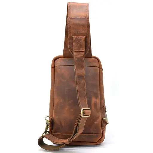 Кожаный мужской рюкзак TARWA 34х19х7 см sum0026182 - фото 6