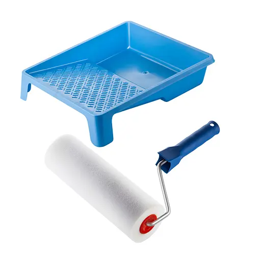 Валик "Поролоновый" 250х80 мм с ручкой и ванночка Polax (770-174) - фото 1