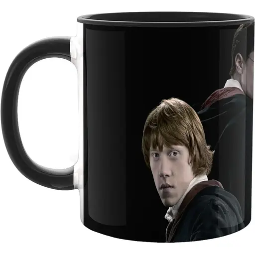 Кружка GeekLand Harry Potter Гаррі Поттер на чорному тлі HP.02.011 Чорний - фото 1
