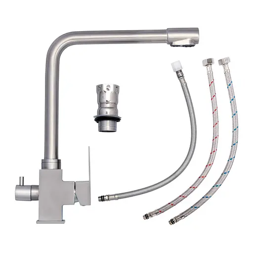 Смеситель для кухни под осмос Platinum KT 0066 нержавеющая сталь - фото 2