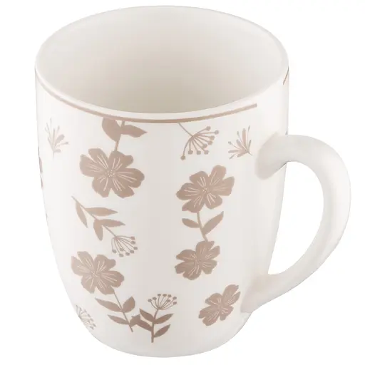 Набір чашок Ardesto Ravenna порцеляна 360 мл біло-бежевий 4 шт. (AR1336RS) - фото 4