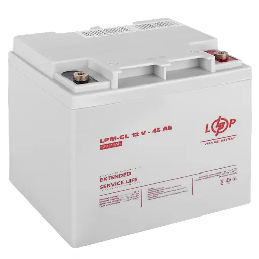 Аккумулятор гелевой LPM-GL 12V - 45 Ah - фото 2