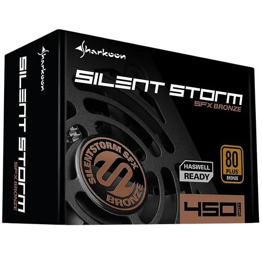 Блок питания Sharkoon SilentStorm SFX 450W 80+ Bronze (SSS-SFX-450W-80B) - фото 3