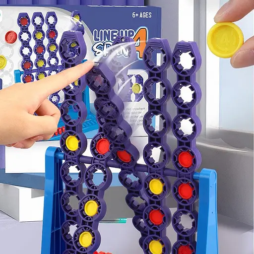 Настольная интерактивная игра Ummi 22048 Line Up Spin 4 Blue - фото 3