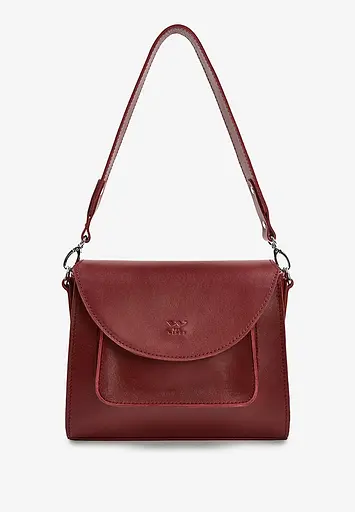 Жіноча шкіряна сумка Liv бордова - фото 3