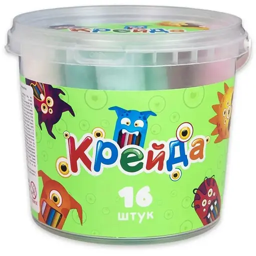 Мел Strateg Разноцветный большой, 16 шт