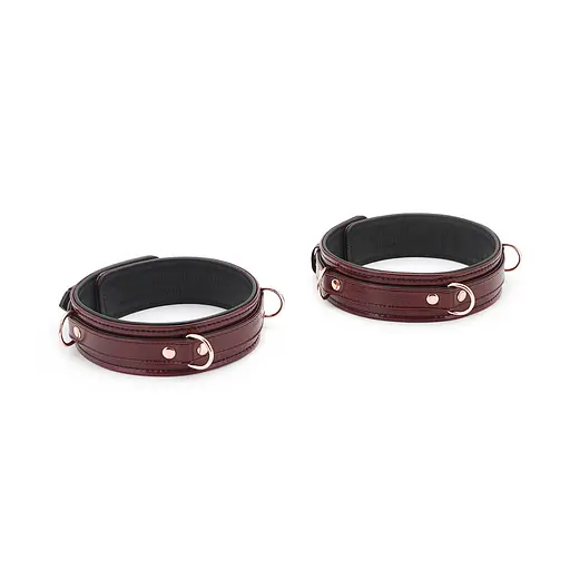 Фіксатори для ніг Liebe Seele Wine Thigh Cuffs S бордовий - фото 3