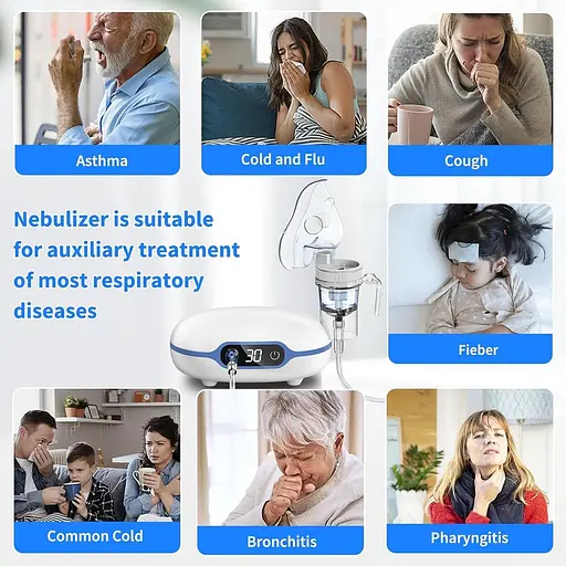 Дитячий небулайзер Wholede для дітей та дорослих з екраном та таймером - фото 2