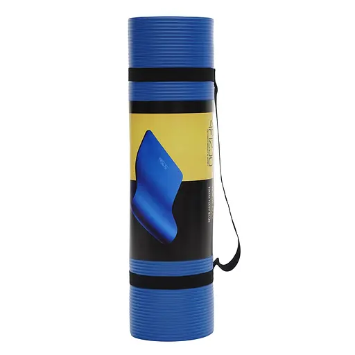 Коврик (мат) для йоги и фитнеса 4FIZJO NBR 1.5 см Blue 4FJ0112 (P-5907222931035) - фото 4
