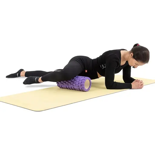 Роллер массажер (валик, ролик) Hop-Sport EVA 33см HS-A033YG фиолетовый - фото 8