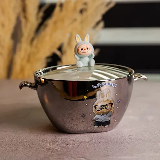 Миска для супу та локшини фарфорова LABUBU Flip 800 мл  FM-34D - фото 3