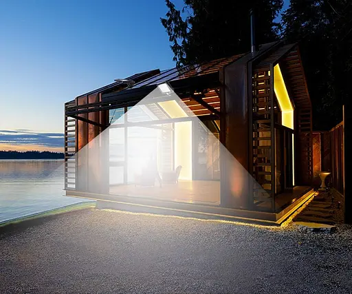 Сонячний настінний світильник Jorft 56 світлодіодів з датчиком людини/світла Водонепроникні - фото 5