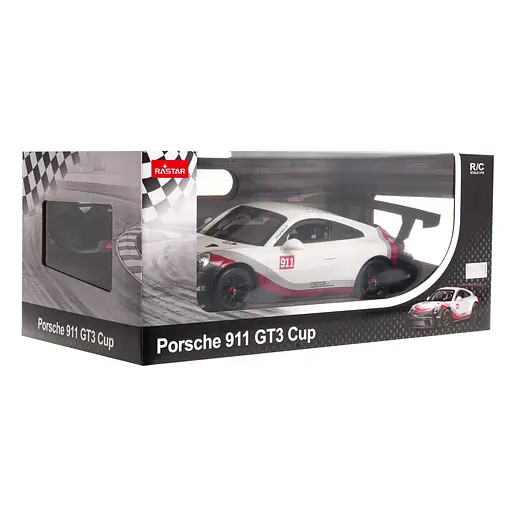 Машинка RASTAR Porsche 911 GT3 CUP R/C 1:14 білий 75900 - фото 8