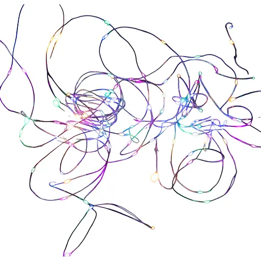 Светодиодная гирлянда нить 8 режимов капля росы 10м 100led от USB от ПАВЕРБАНКА RGB юсб +БЛОК