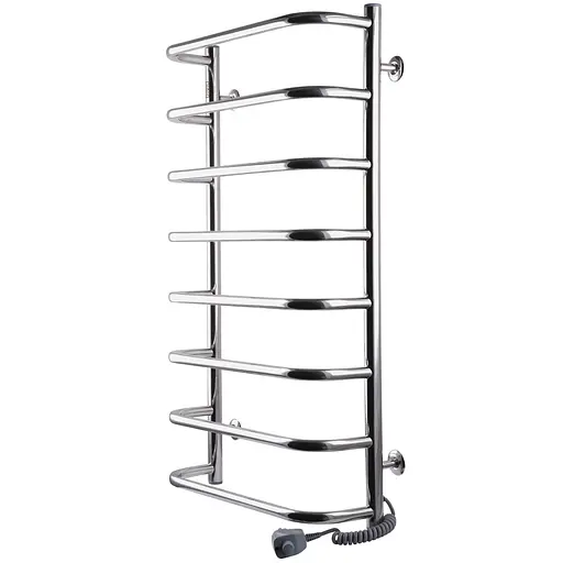 Електрична рушникосушка Unio LS ER 900-500-8 Драбинка Скоба, Хром, Праве, Механічний - фото 2